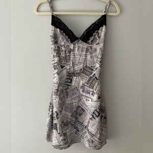 Omighty newspaper printed dress!